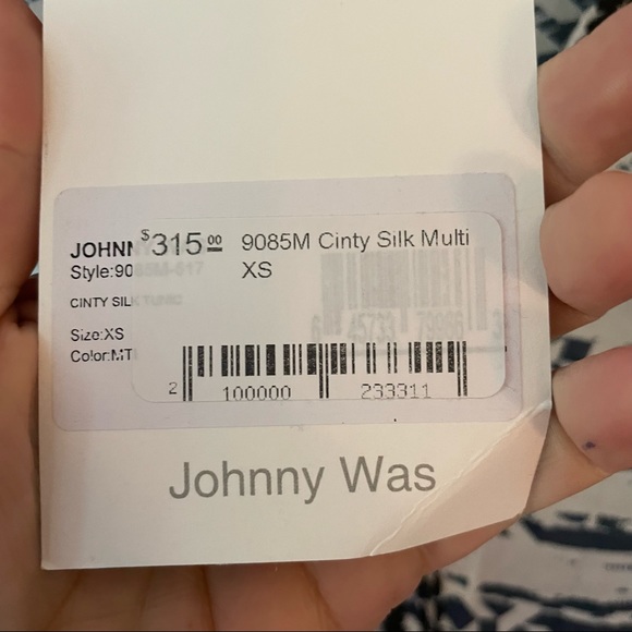 Johnny Was Biya Silk tunic XS NWT - Picture 5 of 9